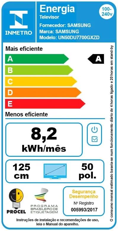TV SAMSUMG 50P CRYSTAL SMART 4K